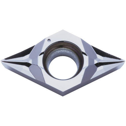 DCGT 32505 MFP-SK PR1225, 0.0079″ Corner Radius, 5/32″ Thick, 3/8″ Inscribed Circle, MEGACOAT, Diamond, Turning Indexable Insert - Exact Industrial Supply
