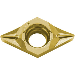 DCGT 21502 SK PV730, 0.004″ Corner Radius, 3/32″ Thick, 1/4″ Inscribed Circle, TiAlN/TiN, 55 Degree Diamond, Turning Indexable Insert