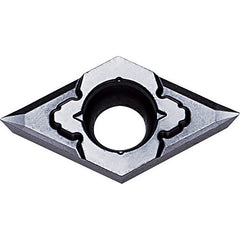 DCGT 32502 MP-CK PR1225, 0.0039″ Corner Radius, 5/32″ Thick, 3/8″ Inscribed Circle, MEGACOAT, Diamond, Turning Indexable Insert - Exact Industrial Supply