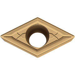 DCMT 3252 GK PR1425, 1/32″ Corner Radius, 5/32″ Thick, 3/8″ Inscribed Circle, MEGACOAT NANO, Diamond, Turning Indexable Insert - Exact Industrial Supply