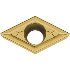 DCMT 21505 GK CA025P, 0.008″ Corner Radius, 3/32″ Thick, 1/4″ Inscribed Circle, TiCl2O3/TiN, 55 Degree Diamond, Turning Indexable Insert