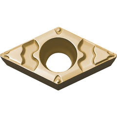 DCMT 2151 GP CA025P, 1/64″ Corner Radius, 3/32″ Thick, 1/4″ Inscribed Circle, TiCl2O3/TiN, 55 Degree Diamond, Turning Indexable Insert