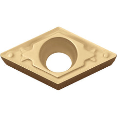 DCMT 2151 HQ CA5535, 1/64″ Corner Radius, 3/32″ Thick, 1/4″ Inscribed Circle, TiCl2O3/TiN, 55 Degree Diamond, Turning Indexable Insert