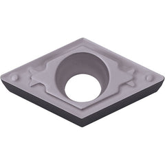 DCMT 3251 HQ PV7005, 1/64″ Corner Radius, 5/32″ Thick, 3/8″ Inscribed Circle, TiC/TiN (MEGACOAT), 55 Degree Diamond, Turning Indexable Insert