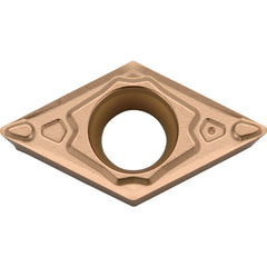 DCMT 3252 MQ PR1325, 1/32″ Corner Radius, 5/32″ Thick, 3/8″ Inscribed Circle, MEGACOAT, Diamond, Turning Indexable Insert - Exact Industrial Supply
