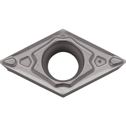 DCMT 2151 MQ PR005S, 1/64″ Corner Radius, 3/32″ Thick, 1/4″ Inscribed Circle, MEGACOAT HARD, 55 Degree Diamond, Turning Indexable Insert