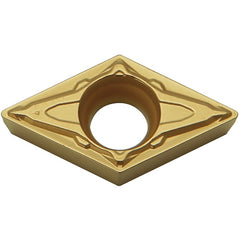 DCMT 3252 PP PR1225, 1/32″ Corner Radius, 5/32″ Thick, 3/8″ Inscribed Circle, MEGACOAT, Diamond, Turning Indexable Insert - Exact Industrial Supply