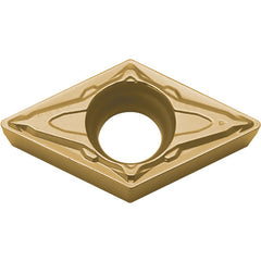 DCMT 3252 PP CCX, 1/32″ Corner Radius, 5/32″ Thick, 3/8″ Inscribed Circle,  TiCl2O3/Tin, 55 Degree Diamond, Turning Indexable Insert
