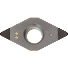 DCMW 32505 KBN525, 0.008″ Corner Radius, 5/32″ Thick, 3/8″ Inscribed Circle, 55 Degree Diamond, Turning Indexable Insert