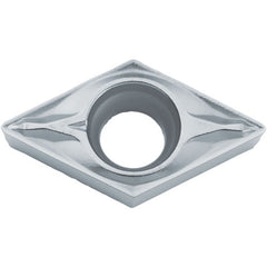 DCMX 3251 WP CA525, 1/64″ Corner Radius, 5/32″ Thick, 3/8″ Inscribed Circle, TiCnulll2O3/TiN, Diamond, Turning Indexable Insert - Exact Industrial Supply