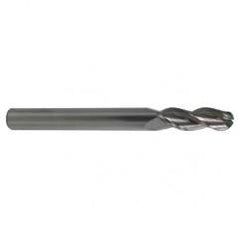 12mm TuffCut AL 3 Fl Ctr Cut Ball Al End Mill Necked - Eagle Tool & Supply