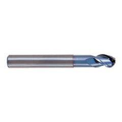 1/4" Dia. - 2-1/2" OAL - TiCN CBD-Ball Nose HP End Mill-3 FL - Eagle Tool & Supply