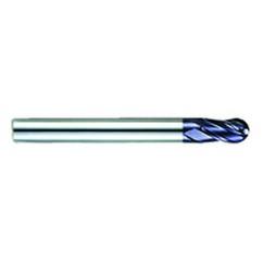 5/8" Dia. - 5-1/2" OAL - AlTiN CBD-Ball Nose HP End Mill-4 FL - Eagle Tool & Supply