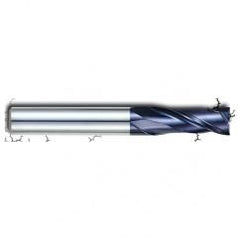 1/4" Dia. - 1" LOC - 2-3/4" OAL - 2 FL Carbide S/E HP End Mill-AlTiN - Eagle Tool & Supply