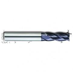 5/16" Dia. - 1" LOC - 2-3/4" OAL - .020 Radius 4 FL Carbide S/E HP End Mill-AlTiN - Eagle Tool & Supply