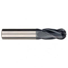 1/4" Dia. - 4" OAL - TiCN CBD - Ball End SE EM - 4 FL - Eagle Tool & Supply