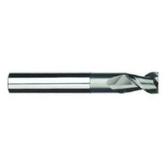 1/2" Dia. - 5/8" LOC - 4" OAL - 2 FL Carbide S/E HP End Mill-Uncoated - Eagle Tool & Supply