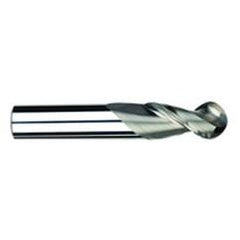 3/8" Dia. - 2-1/2" OAL - Uncoat CBD-Ball End HP End Mill-2 FL - Eagle Tool & Supply