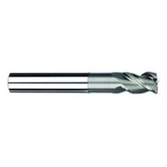 3/8" Dia. - 1/2" LOC - 4" OAL - 3 FL Carbide S/E HP End Mill-Uncoated - Eagle Tool & Supply