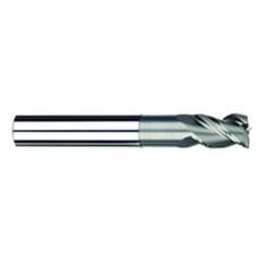3/8" Dia. - 1/2" LOC - 3" OAL - 3 FL Carbide S/E HP End Mill-Uncoated - Eagle Tool & Supply