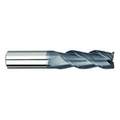 1/8" Dia. - 1/4" LOC - 1-1/2" OAL - .015 Radius 3 FL Carbide S/E HP End Mill-AlTiN - Eagle Tool & Supply