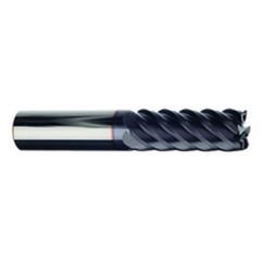 5/8" Dia. - 3/4" LOC - 3-1/2" OAL - 6 FL Carbide S/E HP End Mill-TiAlN-x - Eagle Tool & Supply