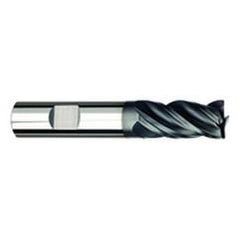 1/2" Dia. - 1-1/4" LOC - 3" OAL - .030 Radius 4 FL Carbide S/E HP End Mill-AlTiNx - Eagle Tool & Supply