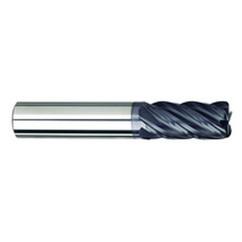 1/2" Dia. - 1-1/4" LOC - 3" OAL - .030 Radius 5 FL Carbide S/E HP End Mill-AlTiNX - Eagle Tool & Supply