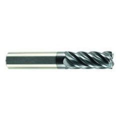 5/8" Dia. - 3-1/4" LOC - 6" OAL - .060 Radius 5 FL Carbide S/E HP End Mill-AlCrN-X - Eagle Tool & Supply