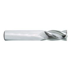 1/2 Dia. x 3 Overall Length 4-Flute Square End Solid Carbide SE End Mill-Round Shank-Center Cut-Uncoated - Eagle Tool & Supply