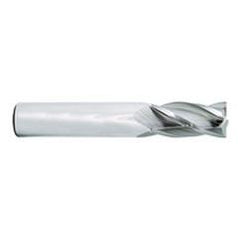 1/2 Dia. x 3 Overall Length 4-Flute Square End Solid Carbide SE End Mill-Round Shank-Center Cut-Uncoated - Eagle Tool & Supply
