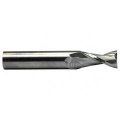 2mm Dia. x 45mm Overall Length 2-Flute Square End Solid Carbide SE End Mill-Round Shank-Center Cut-WXL - Eagle Tool & Supply