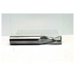 13mm Dia. x 70mm Overall Length 2-Flute Square End Solid Carbide SE End Mill-Round Shank-Center Cut-TiN - Eagle Tool & Supply