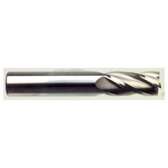 25mm Dia. x 100mm Overall Length 4-Flute Square End Solid Carbide SE End Mill-Round Shank-Center Cut-Uncoated - Eagle Tool & Supply
