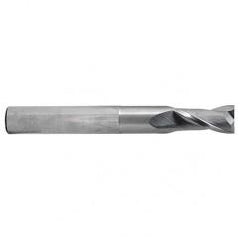 3/16 Dia. x 3 Overall Length 2-Flute Square End Solid Carbide SE End Mill-Round Shank-Center Cut-AlTiN - Eagle Tool & Supply
