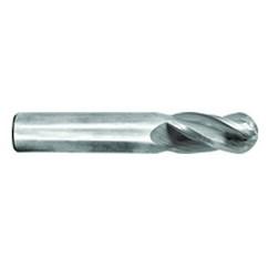 5/8" Dia. - 3-1/2" OAL - TiN CBD - Ball End SE EM - 4 FL - Eagle Tool & Supply
