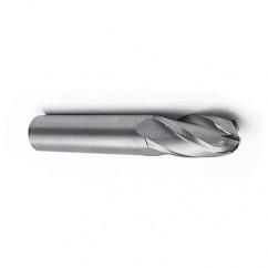 18mm Dia. - 100mm OAL - Ball Nose-AlTiN Solid SE Carbide End Mill - 4 FL - Eagle Tool & Supply