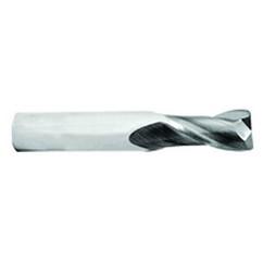 1 Dia. x 4 Overall Length 2-Flute .090 C/R Solid Carbide SE End Mill-Round Shank-Center Cut-TiN - Eagle Tool & Supply