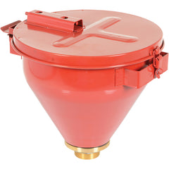 Steel Drum Funnel-Self Closing Lid - Exact Industrial Supply