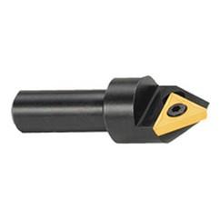 60° Point - 1/4" Min - 1/2" SH - Indexable Countersink & Chamfering Tool - Eagle Tool & Supply