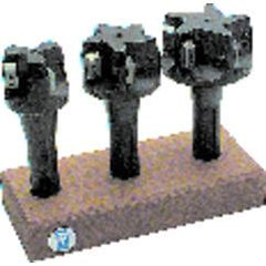 2; 2-1/2; 3'' Cutting Dia. x R8 SH - Holds Insert(s) - Round Insert Indexable End Mill Set - Eagle Tool & Supply