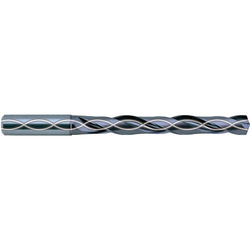 18.2 mm Dia. × 20 mm Shank × 101 mm Flute Length × 153 mm OAL, 5xD, 140°, TiAlN, 2 Flute, External Coolant, Straight Solid Carbide Drill - Exact Industrial Supply