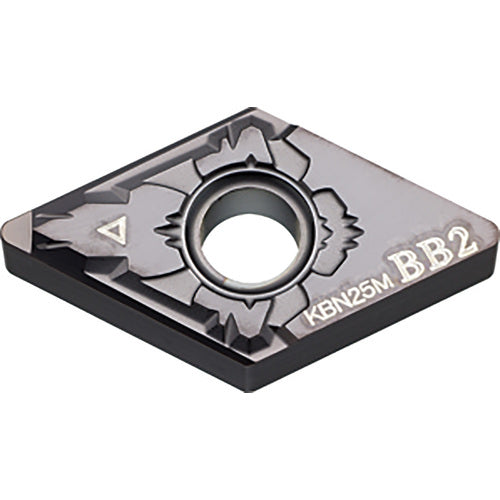 DNGM 431 BB2 KBN25M, 1/64″ Corner Radius, 3/16″ Thick, 1/2″ Inscribed Circle, MEGACOAT, Diamond, Turning Indexable Insert - Exact Industrial Supply