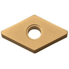 DNMA 432 CCX, 1/32″ Corner Radius, 3/16″ Thick, 1/2″ Inscribed Circle,  TiCl2O3/Tin, 55 Degree Diamond, Turning Indexable Insert