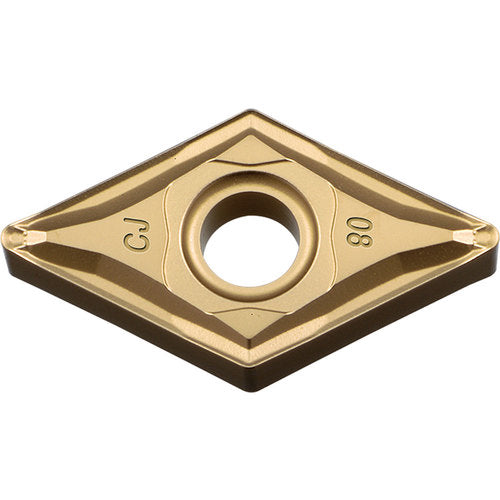 DNMG 433 CJ CA025P, 3/64″ Corner Radius, 3/16″ Thick, 1/2″ Inscribed Circle, TiCl2O3/TiN, 55 Degree Diamond, Turning Indexable Insert