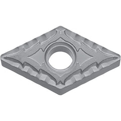DNMG 431 CQ PV7010, 1/64″ Corner Radius, 3/16″ Thick, 1/2″ Inscribed Circle, TiCN (MEGACOAT), Diamond, Turning Indexable Insert - Exact Industrial Supply