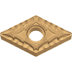 DNMG 433 CQ CA025P, 3/64″ Corner Radius, 3/16″ Thick, 1/2″ Inscribed Circle, TiCl2O3/TiN, 55 Degree Diamond, Turning Indexable Insert