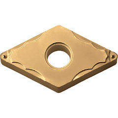 DNMG 432 GP PV7010, 1/32″ Corner Radius, 3/16″ Thick, 1/2″ Inscribed Circle, TiCN (MEGACOAT), Diamond, Turning Indexable Insert - Exact Industrial Supply