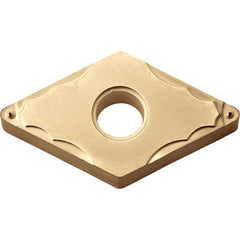 DNMG 332 GP CA025P, 1/32″ Corner Radius, 3/16″ Thick, 3/8″ Inscribed Circle, TiCl2O3/TiN, 55 Degree Diamond, Turning Indexable Insert