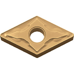 DNMG 332 GS PV720, 1/32″ Corner Radius, 3/16″ Thick, 3/8″ Inscribed Circle, TiCN (MEGACOAT NANO), Diamond, Turning Indexable Insert - Exact Industrial Supply